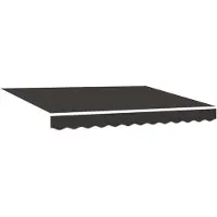 vidaXL Tissu de remplacement pour store anthracite 235 x 195 cm polyester