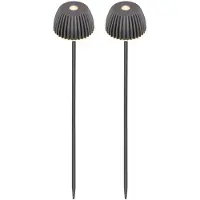 Briloner 7678025 Lampe de jardin Riffle Nano LED (monochrome) LED 1,5 W, anthracite (130 lm, IP44)