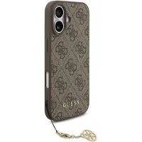 GUESS Coque 4G charm protection élégante design raffiné accessoire tendance (Apple iPhone 17), Coque pour téléphone portable, Marron