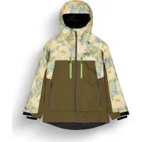 Picture Organic Clothing - Veste de ski imper-respirant - Exa Jkt Timeless Flower Printed pour Femme - Taille S - Kaki