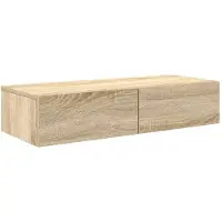vidaXL Étagère murale avec tiroirs chêne sonoma bois d'ingénierie