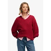 Superdry Pull-over rouge rubis