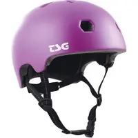 TSG Casque de Vélo - Meta Solid Color - Satin Purple Magie - - 48-51 cm - Casque de Vélo