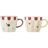 Bloomingville Merry, Tasse, Multicolore, Rouge