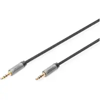 Digitus Câble de raccordement audio, jack mâle 3,5 mm vers jack mâle 3,5 mm