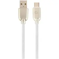 Cablexpert Hochwertiges USB-Ladekabel vom Typ C, 2 m, weiß