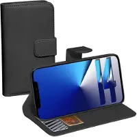 Pedea Couverture de livre Classic (Apple iPhone 14), Coque pour téléphone portable, Noir