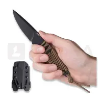 ANV Knives Couteau P100 - Sleipner Cerakote - Paracord, coyote