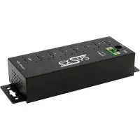 EXSYS Hub USB 3.2 Gen1 7 ports 7xC connector ink.USB cable Din-Rail - Câble - Données/Digital