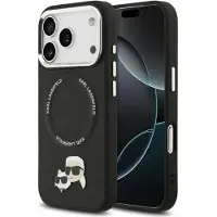 Karl Lagerfeld Karl And Choupette Pins Magsafe Iphone 17 Pro Phone Case Noir