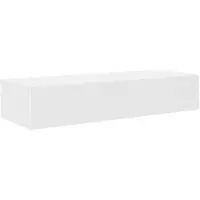 vidaXL Étagère murale avec tiroirs blanc 100x36x19cm bois d'ingénierie