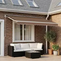 Prolenta Maison Exclusive - Remplacement de volant pour store banne, longueur 4,5 mètres, polyester beige