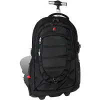 Travel N Meet 2in1 Trolley sac de voyage sac à dos noir polyester 35x34x50 D2ORD4206S