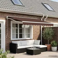Prolenta Maison Exclusive - Remplacement de volant pour store, longueur 2,5 mètres, couleur marron, matériau : polyester