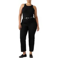 Levi's pour femme. 72693-0012 Ribcage Straight Ankle Jeans Black (23/29), Noir, Casuel, Coton