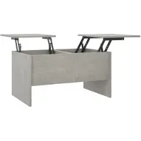 vidaXL Table basse gris béton 80x50x42,5 cm Bois composite