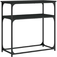 vidaXL Table console noir 75x35,5x75 cm bois d'ingénierie