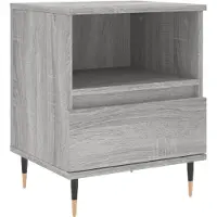 vidaXL Table de chevet sonoma gris 40x35x50 cm bois d’ingénierie