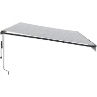 vidaXL Store automatique anthracite et blanc 600x300 cm