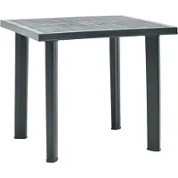 vidaXL Table de jardin vert 80x75x72 cm plastique