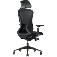 Schaffenburg Chaise de bureau ATO-600-NEN-BM-BB-S Série 600 Mécanisme synchrone noir (49 - 59 cm)