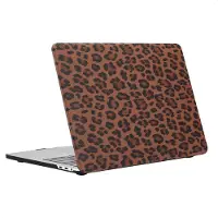 Selencia Coque Laptop Sabi imprimé panthère pour Apple MacBook Pro 14 pouces (2021 / 2023 M3 chip / 2024 M4 chip / 2025 M5 chip) - Mocha Brown