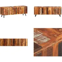 vidaXL Armoire TV 110x30x40 cm Vieux bois massif - Armoire TV - Armoires TV - Armoire en bois - Rangement TV