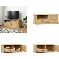 vidaXL Armoire TV VIGO 106x40x40 cm Pin massif - Armoire TV - Pied de TV - Meuble TV
