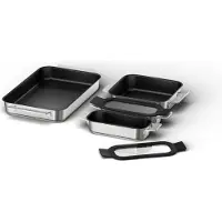 Bosch Batterie de cuisine 4 pièces acier inoxydable - - HEZ9FF040 -