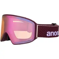 Anon M4 Cylindrical+bonus Lens+mfi Face Mask Ski Goggles Violet Perceive Cloudy Pink/CAT1