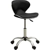 vidaXL Chaise de bureau noir similicuir