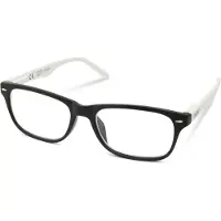 Zippo Lunettes de lecture, monture en polycarbonate noir/blanc B3 - dioptries +1,0 - 31Z-B3-WHI100
