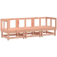 vidaXL Ensemble salon de jardin 3 pièces bois massif douglas