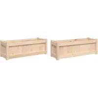 vidaXL Jardinières 2 pcs bois de pin massif