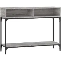 vidaXL Table console sonoma gris 100x30,5x75 cm bois d'ingénierie