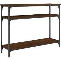 vidaXL Table console chêne marron 100x29x75 cm bois d'ingénierie