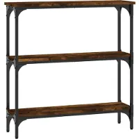 Super Merchant Table console chêne fumé 75x22,5x75 cm bois d'ingénierie