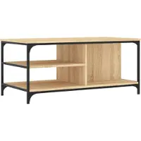 vidaXL Table basse chêne Sonoma 100x50x45 cm bois composite