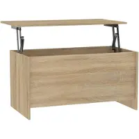 vidaXL Table basse en chêne Sonoma 102 x 55,5 x 52,5 cm, bois d'ingénierie