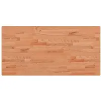 vidaXL Dessus de table 100x50x2,5cm rectangulaire bois massif de hêtre