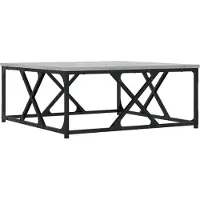 vidaXL Table basse Gris Sonoma 70x70x30 cm Bois composite