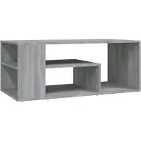 vidaXL Table basse Gris Sonoma 100x50x40 cm Bois composite