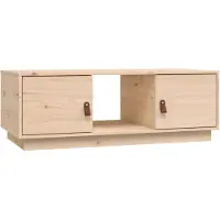 vidaXL Table basse 100x50x35 cm pin massif
