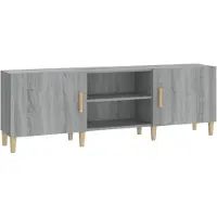 vidaXL Armoire TV Gris Sonoma 150x30x50 cm Bois composite