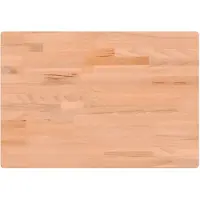 vidaXL Dessus de bureau 80x55x2,5 cm bois massif de hêtre