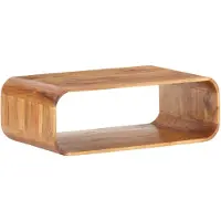 vidaXL Table basse 90x50x30 cm en bois massif d'acacia