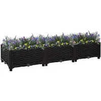 vidaXL Lit surélevé 120x40x23 cm Polypropylène