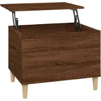 vidaXL Table basse marron imitation chêne 60x44,5x45 cm Bois composite