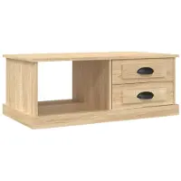vidaXL Table basse chêne Sonoma 90x50x35 cm bois composite