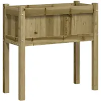 vidaXL Jardinière avec pieds 70x31x70 cm bois de pin imprégné